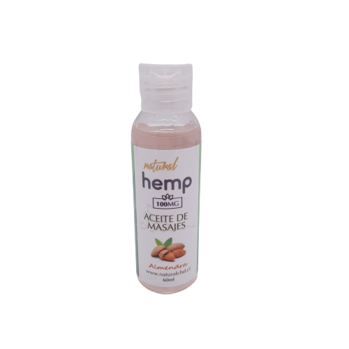 Aceite para masajes CBD 100mg Almendra – Natural Hemp